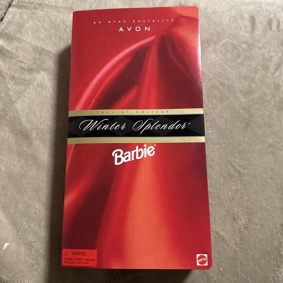 Vintage 1998 Avon Collector Edition Winter Splendor Barbie Doll, Blonde Nib - Picture 4 of 8